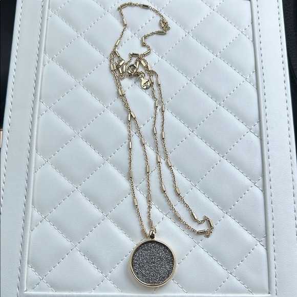 LOFT Gold and Silver black Necklace with Sparkling Pendant - Picture 4 of 4